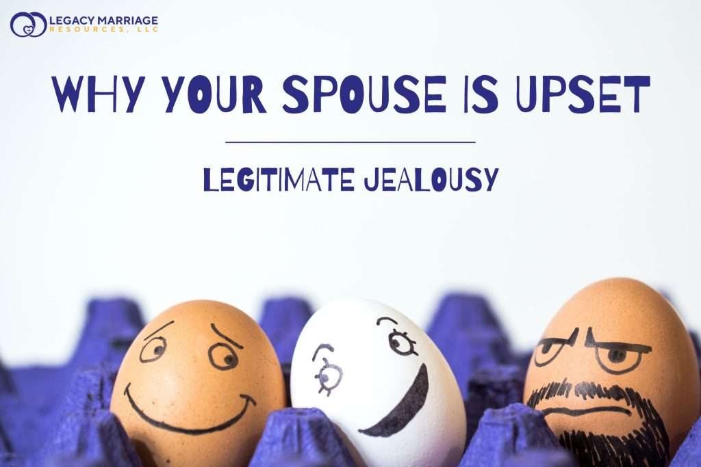 Eggs with faces drawn on them. One is looking jealous because of the other two are smiling at each other.