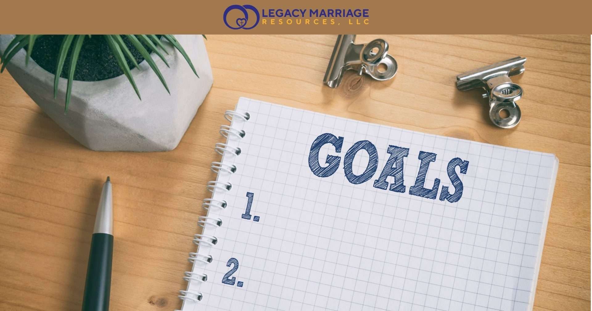 Setting new goals for your journey together with a journal.