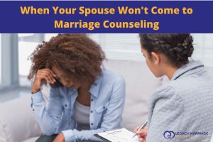 Woman sitting alone in a counseling office, working on her marriage without her spouse